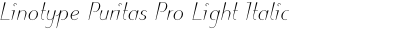 Linotype Puritas Pro Light Italic